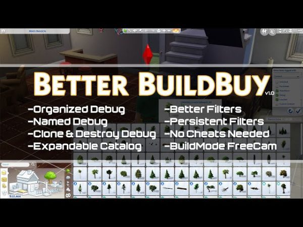《模拟人生4》更好的建造购买/Better BuildBuy（更新至v4.2适配本体v1.117）